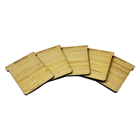 Laser Cut - Card Condition Wood Separators (Toploader)