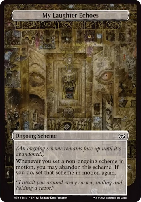 My Laughter Echoes (Full Art) [Duskmourn: House of Horror Commander]