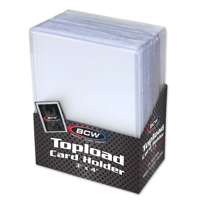 BCW Supplies - 3x4 Topload Card Holder - Standard (25ct)
