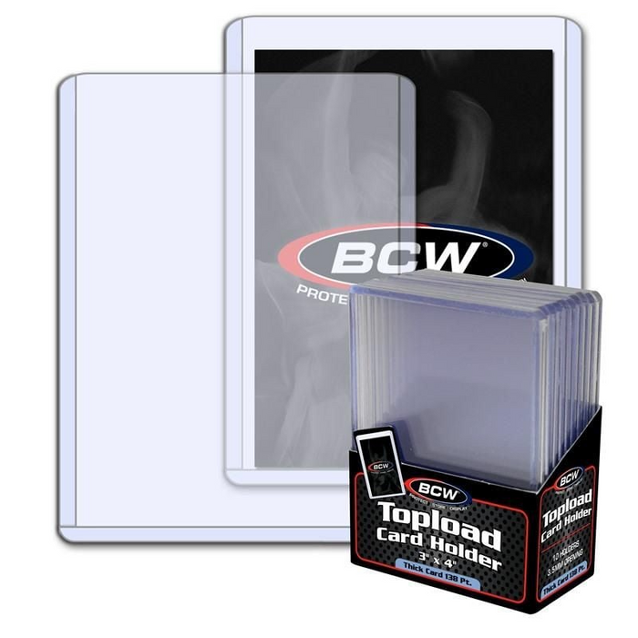 BCW Supplies - Thick Card Topload Holder - 138 PT (10ct)