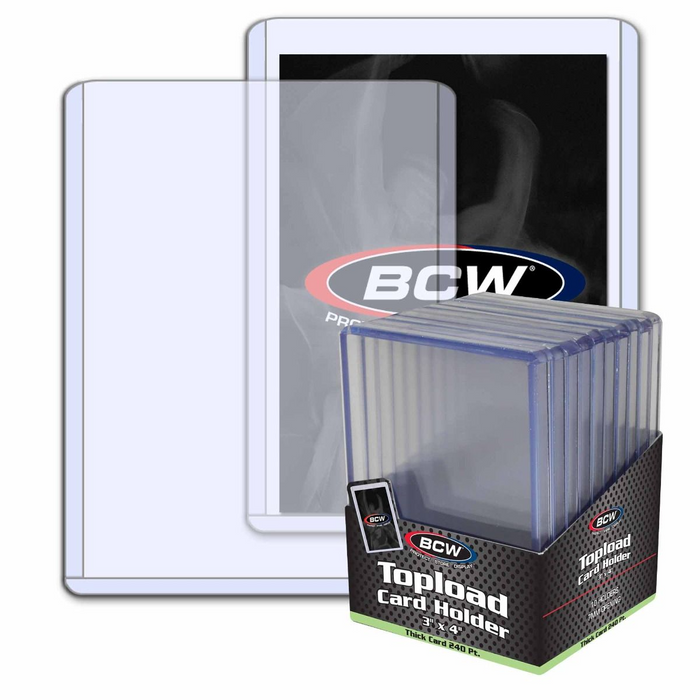 BCW Supplies - Thick Card Topload Holder - 240 PT (10ct)