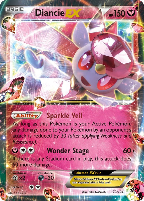 Diancie EX [FCO - 72/124]