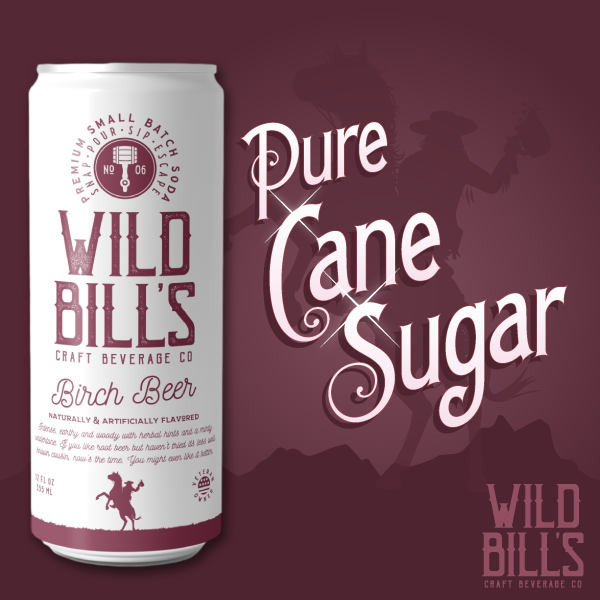 Birch Beer - Premium Cane Sugar Soda, 12-Pack, Cans