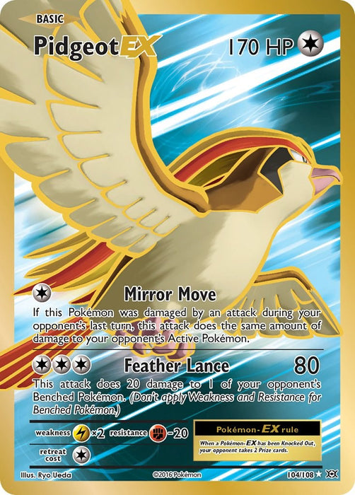 Pidgeot EX (Full Art) [EVO - 104/108]