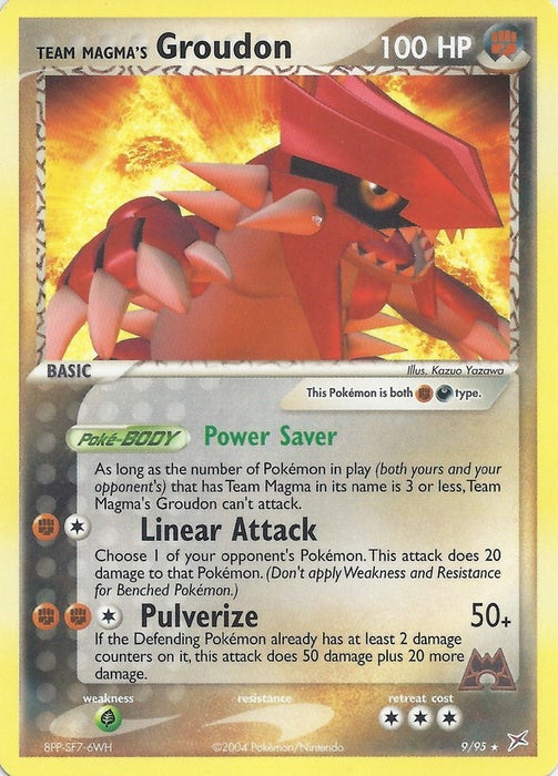 Team Magma's Groudon - 9/95 (EX Team Magma vs Team Aqua)