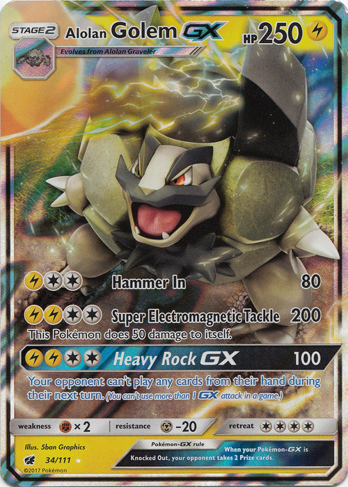 Alolan Golem GX [SM04 - 34/111]