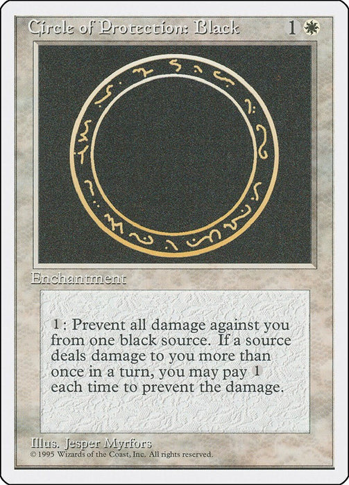 Circle of Protection: Black [4ED - N/A]