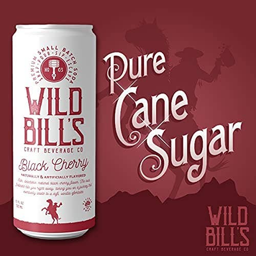 Black Cherry - Premium Cane Sugar Soda, 12-Pack, Cans