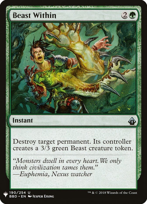 Beast Within (BBD) [LIST - 190]