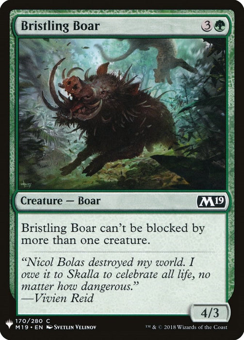 Bristling Boar [LIST - 170]