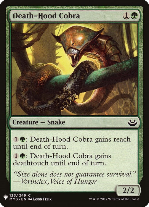 Death-Hood Cobra [LIST - 123]