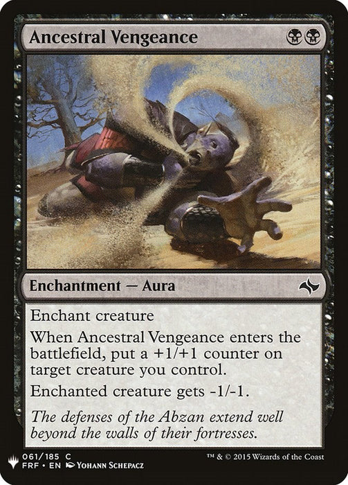 Ancestral Vengeance [LIST - 61]