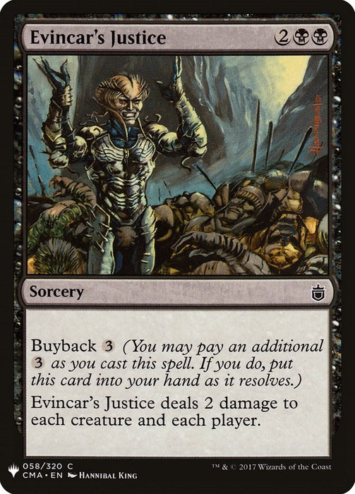 Evincar's Justice [LIST - 58]