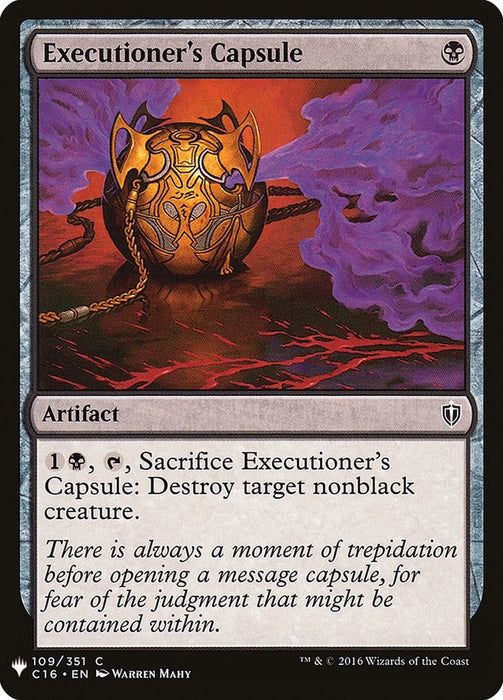 Executioner's Capsule [LIST - 109]