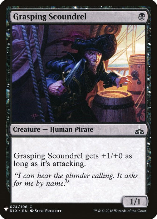 Grasping Scoundrel [LIST - 74]