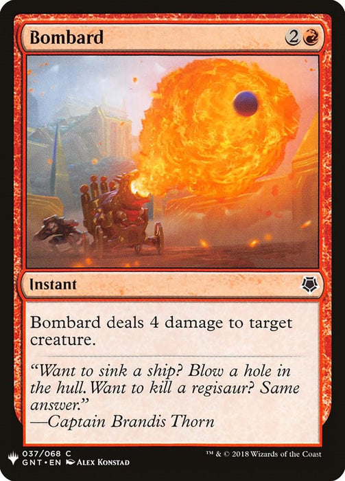 Bombard [LIST - 37]