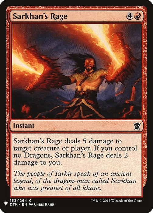 Sarkhan's Rage [LIST - 153]