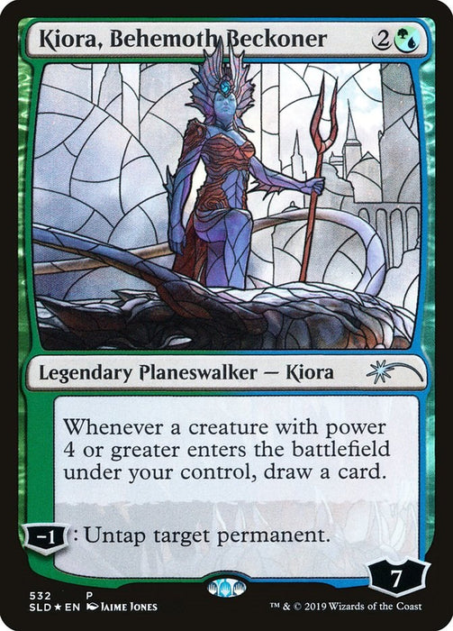 Kiora, Behemoth Beckoner (Stained Glass) [SLD - 532]