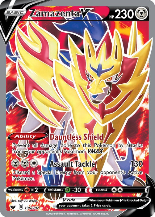 Zamazenta V (Full Art) [SWSH01 - 196/202]