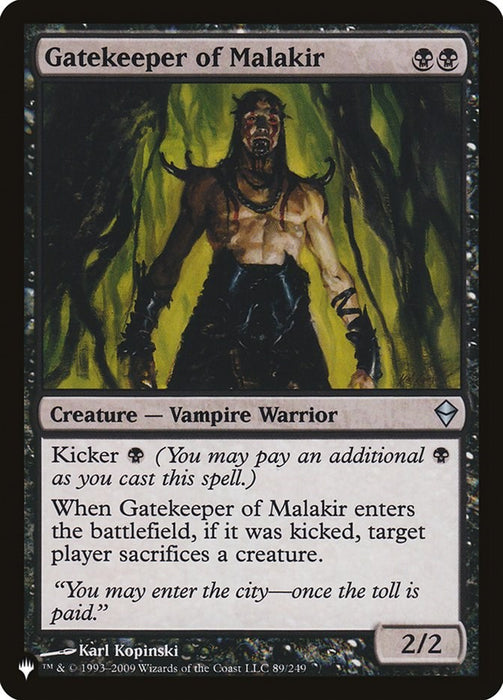 Gatekeeper of Malakir [LIST - 89]