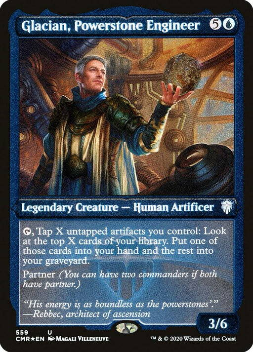 Glacian, Powerstone Engineer (Foil Etched)