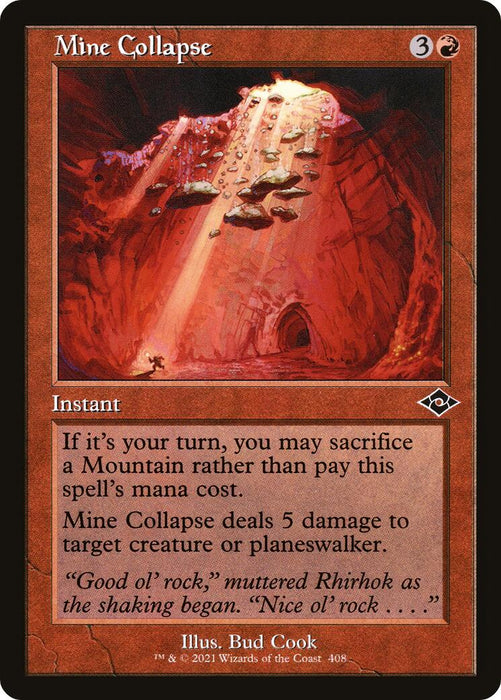 Mine Collapse (Retro Frame)