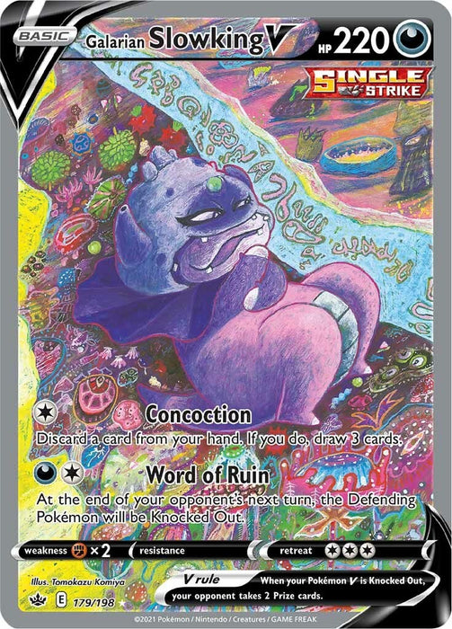 Galarian Slowking V (Alternate Full Art) [SWSH06 - 179/198]