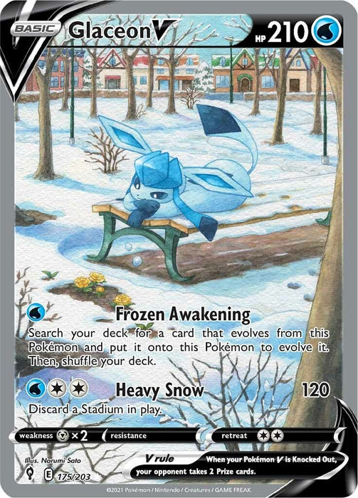 Glaceon V (Alternate Full Art) [SWSH07 - 175/203]