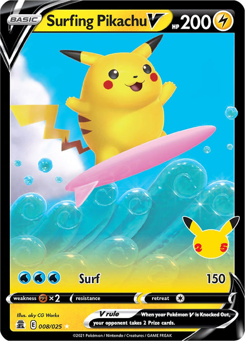 Surfing Pikachu V [CLB - 008/025]