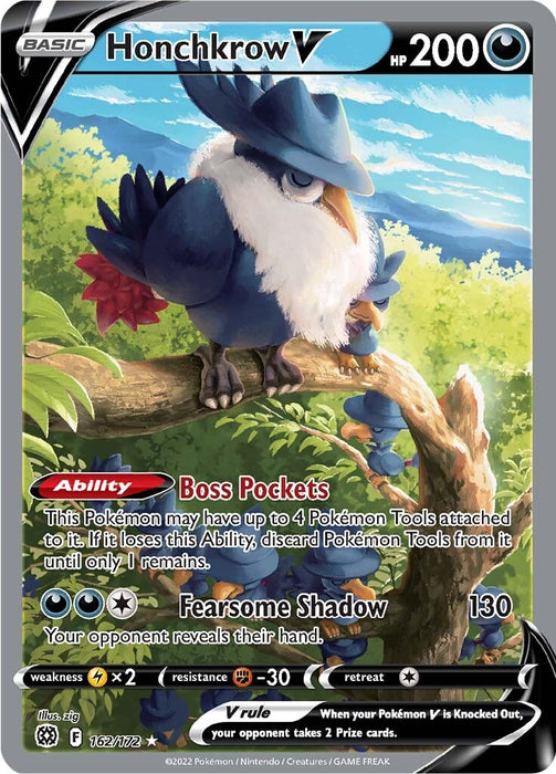 Honchkrow V (Alternate Full Art) [SWSH09 - 162/172]