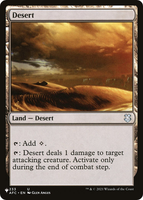 Desert [LIST - 233]