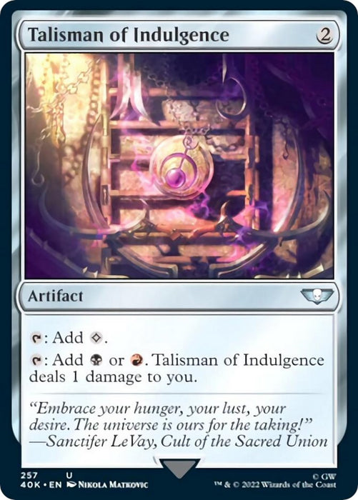 Talisman of Indulgence [40K - 257]