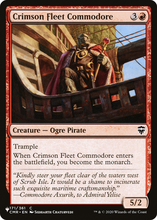 Crimson Fleet Commodore [The List Reprints]