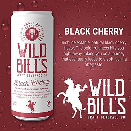 Black Cherry - Premium Cane Sugar Soda, 12-Pack, Cans