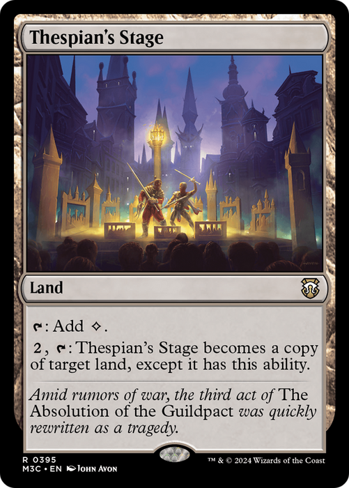 Thespian's Stage (Ripple Foil) [Modern Horizons 3 Commander]