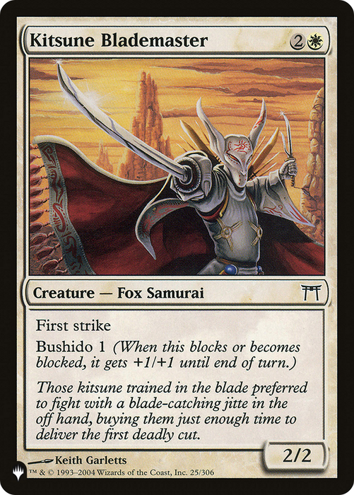 Kitsune Blademaster [The List Reprints]