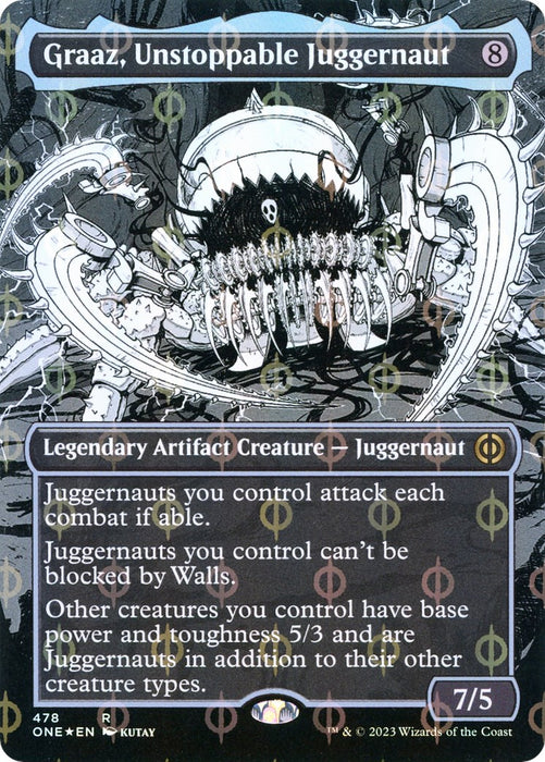 Graaz, Unstoppable Juggernaut (Borderless) (Step-and-Compleat Foil) [ONE - 478]