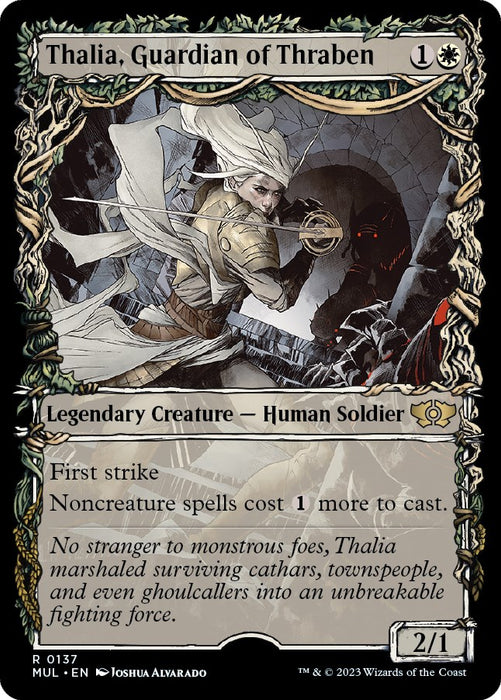 Thalia, Guardian of Thraben (Halo Foil) [MUL - 137]