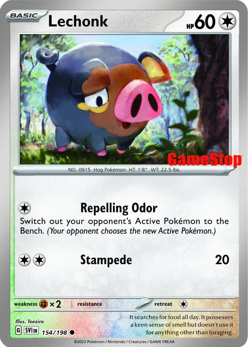 Lechonk - 154/198 (GameStop Promo) [MCAP - 154/198]