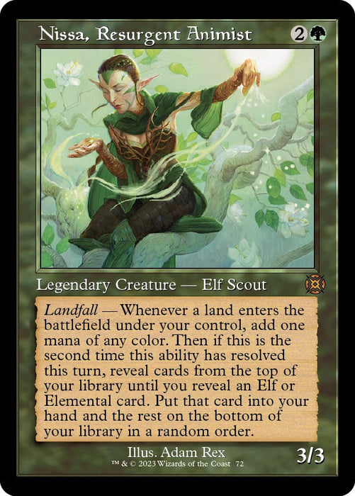 Nissa, Resurgent Animist (Retro Frame) [MAT - 72]