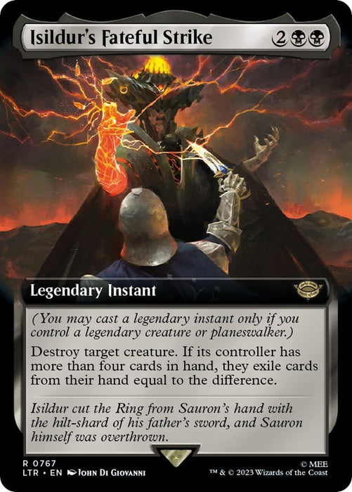 Isildur's Fateful Strike (Extended Art) (Surge Foil) [LTR - 767]