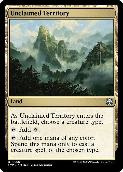 Unclaimed Territory [LCC - 366]