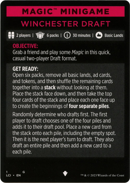 Magic Minigame: Winchester Draft