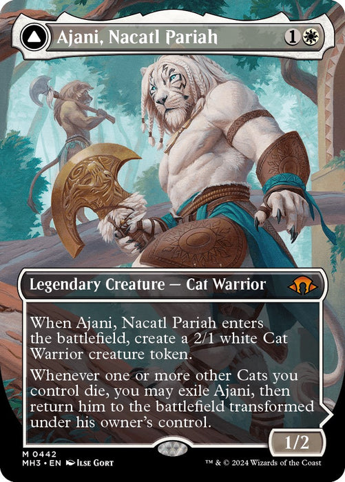 Ajani, Nacatl Pariah (Borderless) [MH3 - 442]