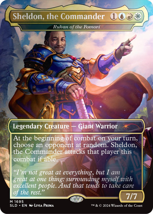 Sheldon, the Commander - Ruhan of the Fomori (Rainbow Foil)