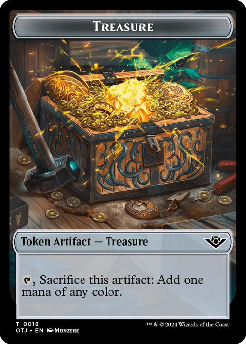 Treasure // Vampire Rogue Double-Sided Token