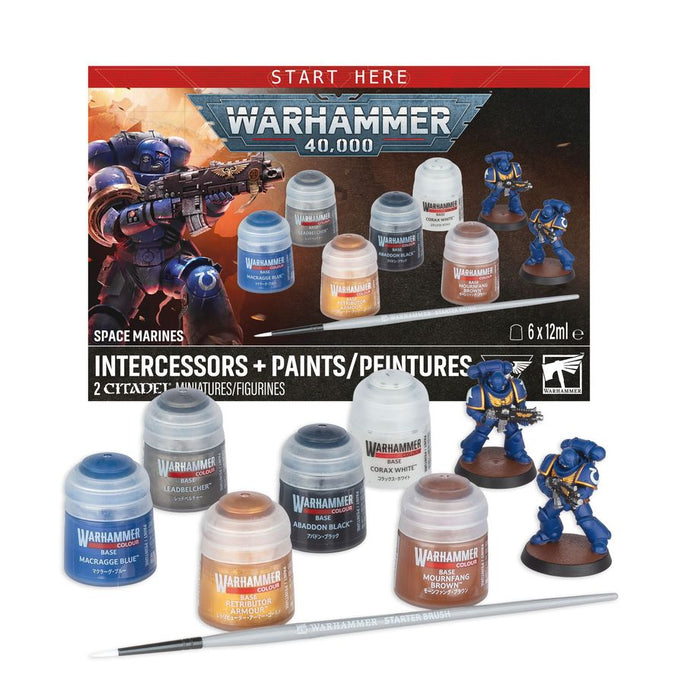 Space Marines - Intercessors + Paints Set
