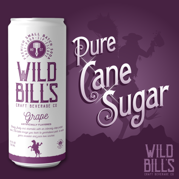 Grape - Premium Cane Sugar Soda, 12-Pack, Cans