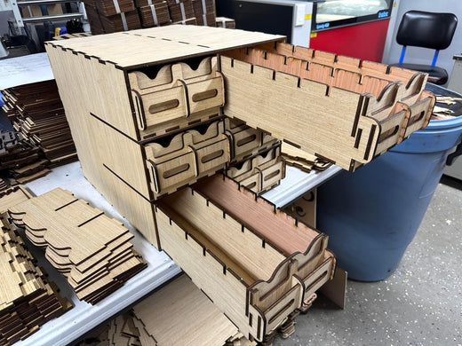 Laser Cut - 15" 12 Row Kallax Card Drawer (Sleeved)