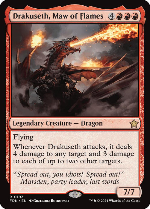 Drakuseth, Maw of Flames [FDN - 193]